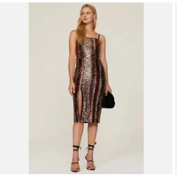 white christmas dresses Christine Pink V Neck Sequins Sheath Short Mini Cocktail Dress